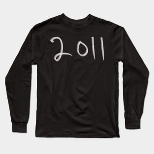 Hand Drawn 2011 Long Sleeve T-Shirt